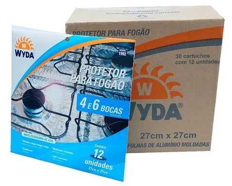 Imagem do produto Folha Alumínio Moldada 4/6 Bocas Cx/30 Wyda